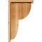 Ekena Millwork Crestline Rough Sawn Corbel w/Backplate, Western Red Cedar, 6"W x 12"D x 20"H COR06X12X20CRE01RWR - alternate 2